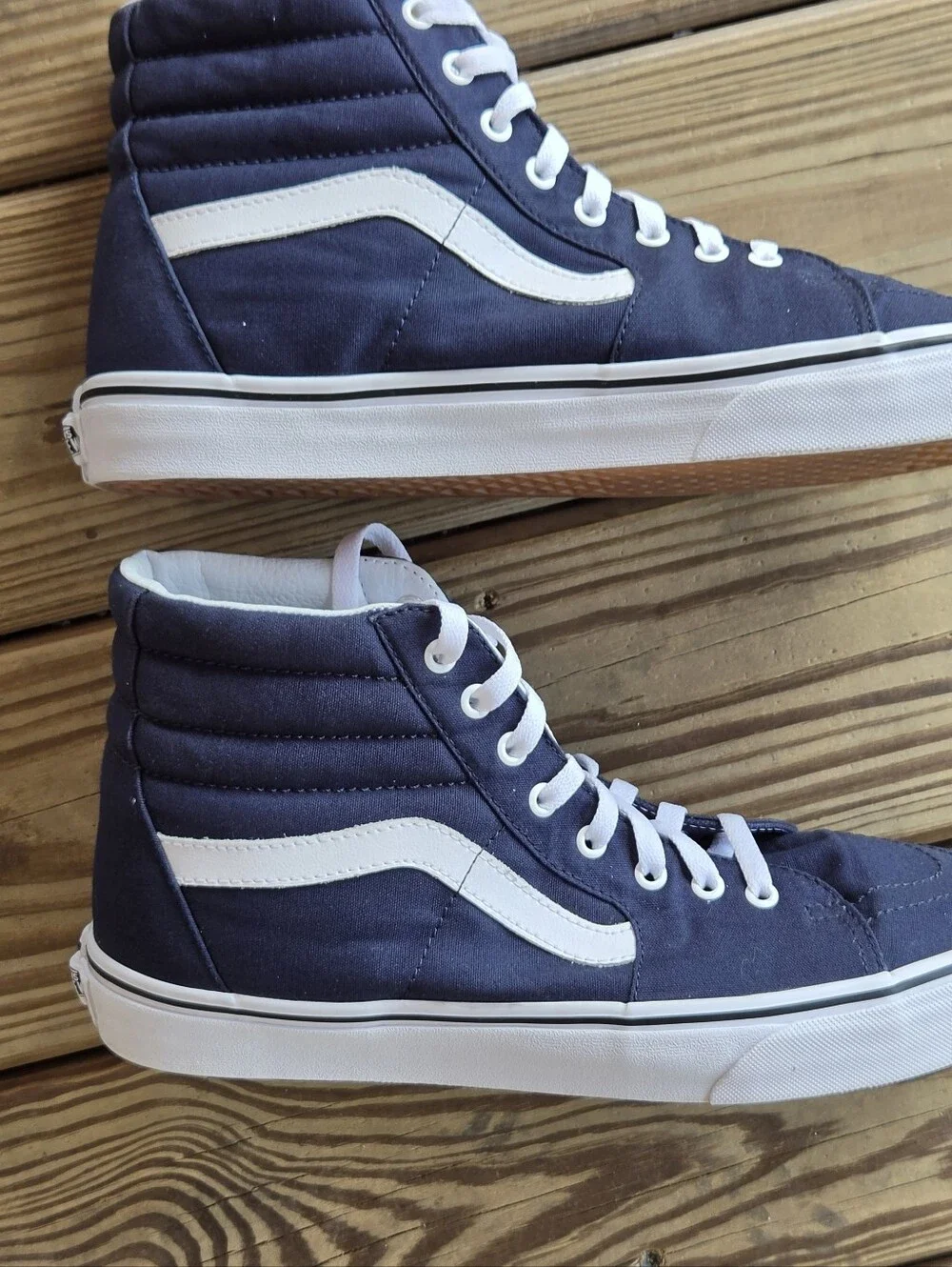 Vans Sk8-Hi Navy Blue High-Tops – Men's Size 12 (Like New)